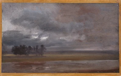 Die Elbe im Regen